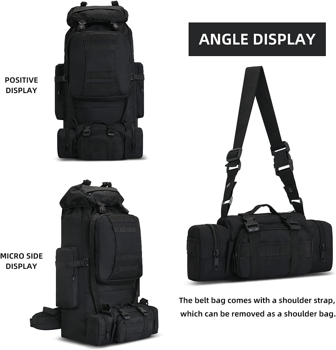 100L Camping Hiking Backpack Rucksack Military Camping Backpacking Daypack