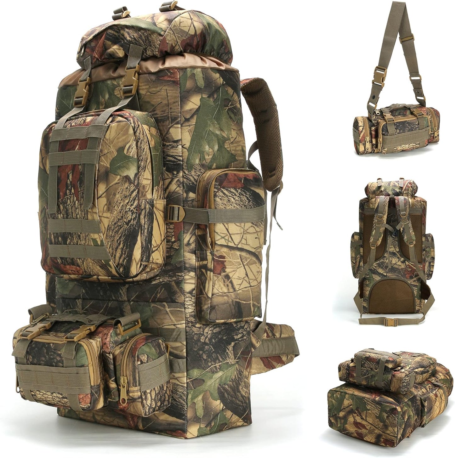 100L Camping Hiking Backpack Rucksack Military Camping Backpacking Daypack