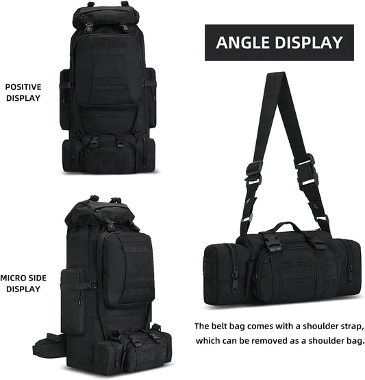 100L Camping Hiking Backpack  Rucksack Military Camping Backpacking Daypack